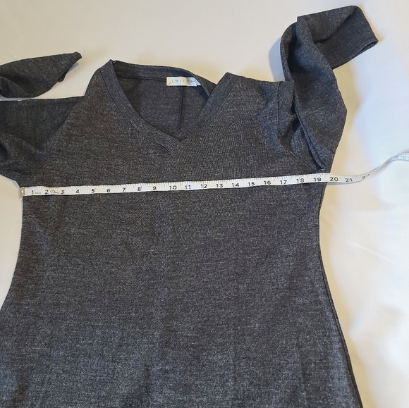 Tweeds Charcoal Long Sleeve Dress - Picture 13 of 16